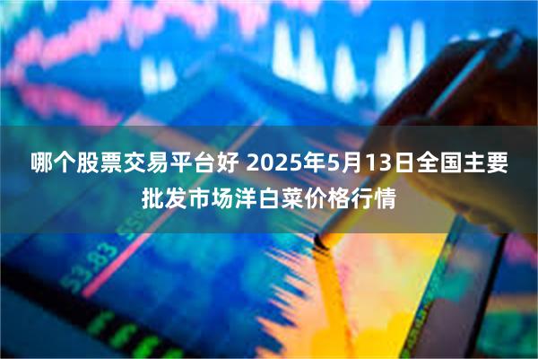 哪个股票交易平台好 2025年5月13日全国主要批发市场洋白菜价格行情