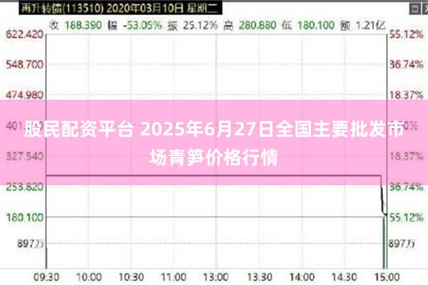 股民配资平台 2025年6月27日全国主要批发市场青笋价格行情