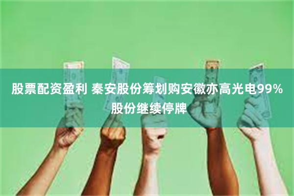 股票配资盈利 秦安股份筹划购安徽亦高光电99% 股份继续停牌