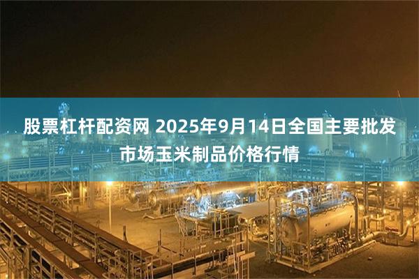 股票杠杆配资网 2025年9月14日全国主要批发市场玉米制品价格行情